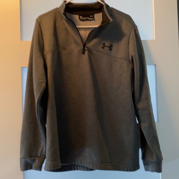 Men’s large UA cold gear qtr zip fleece lined - Picture 1 of 3